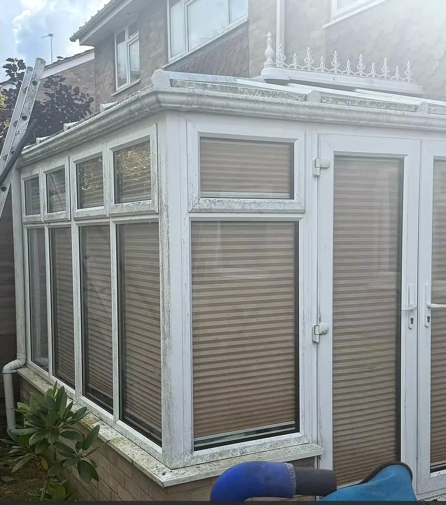 Conservatory before professional cleaning